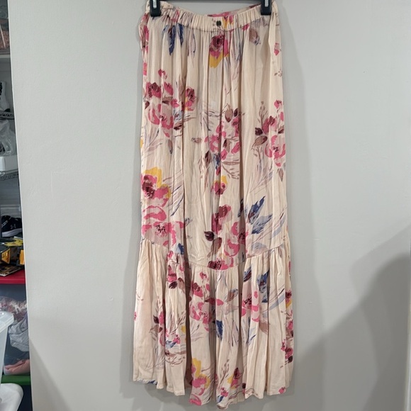 Billabong star lit star floral button down maxi skirt beachy - Picture 7 of 8